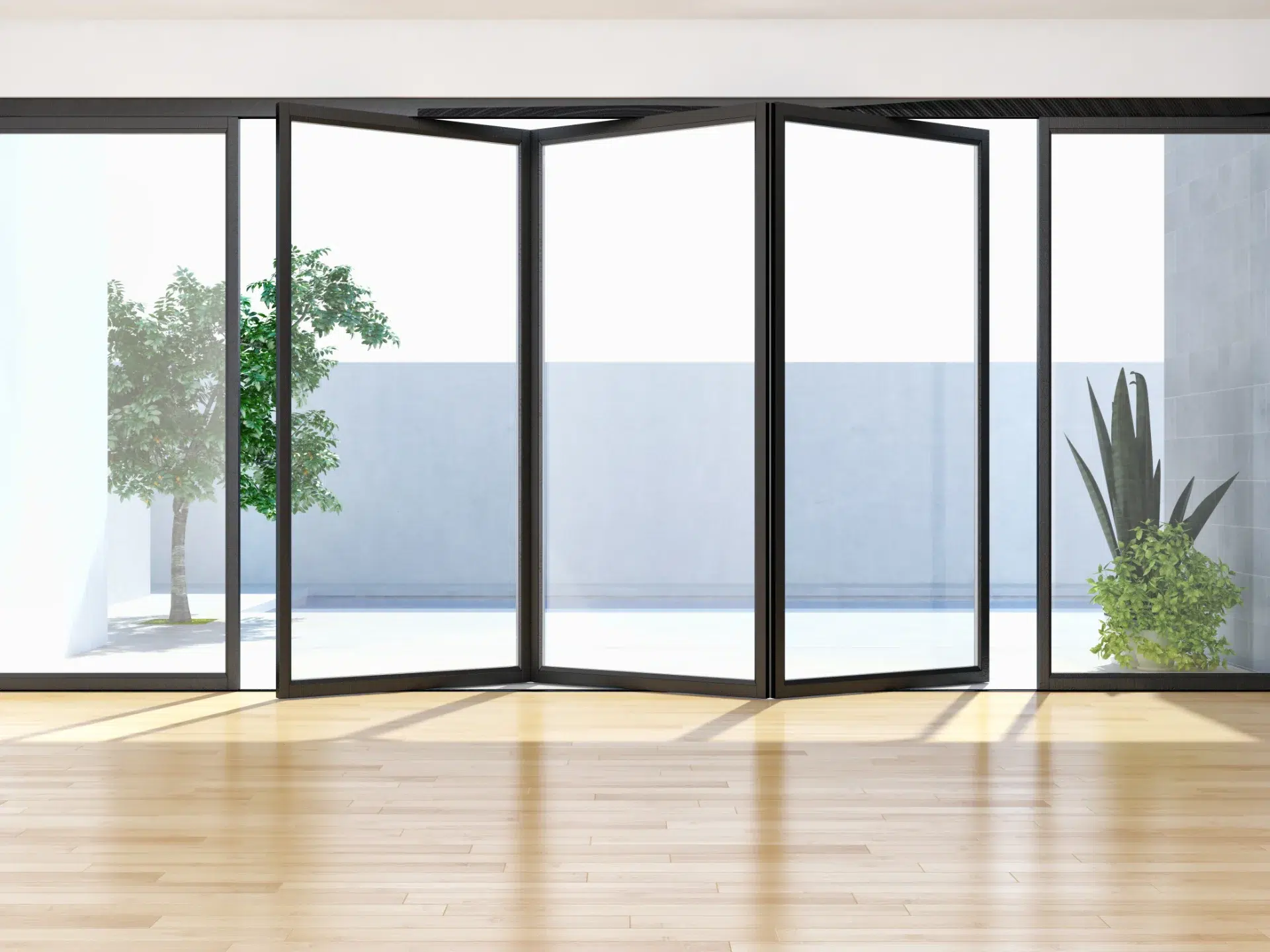 VLX 100 Bifold / Folding Door in Woodland Hills, CA | Juniper Windows Woodland Hills - detail 1
