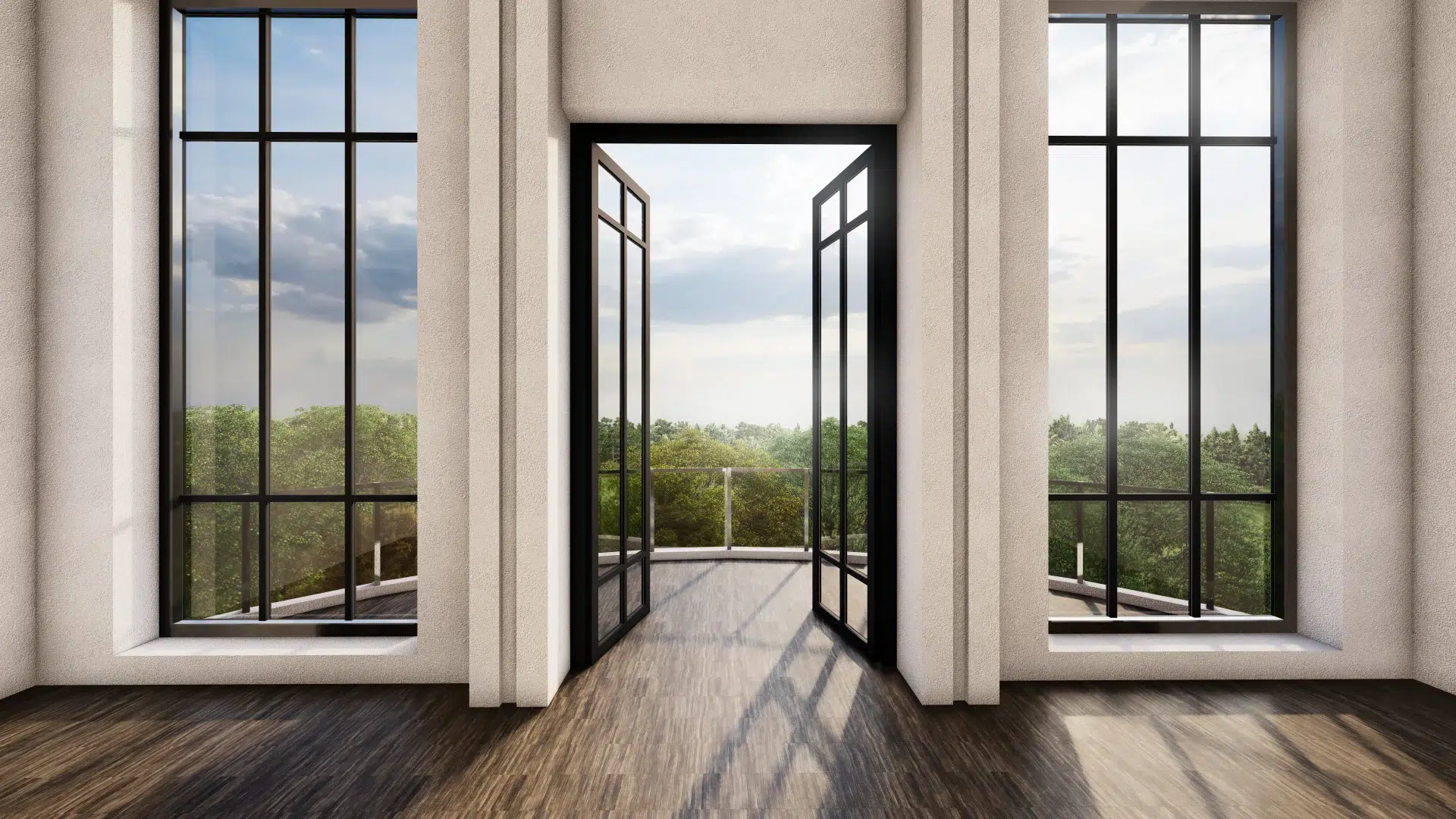 VLX 100 Double Swing / French Door in Woodland Hills, CA | Juniper Windows Woodland Hills - detail 1