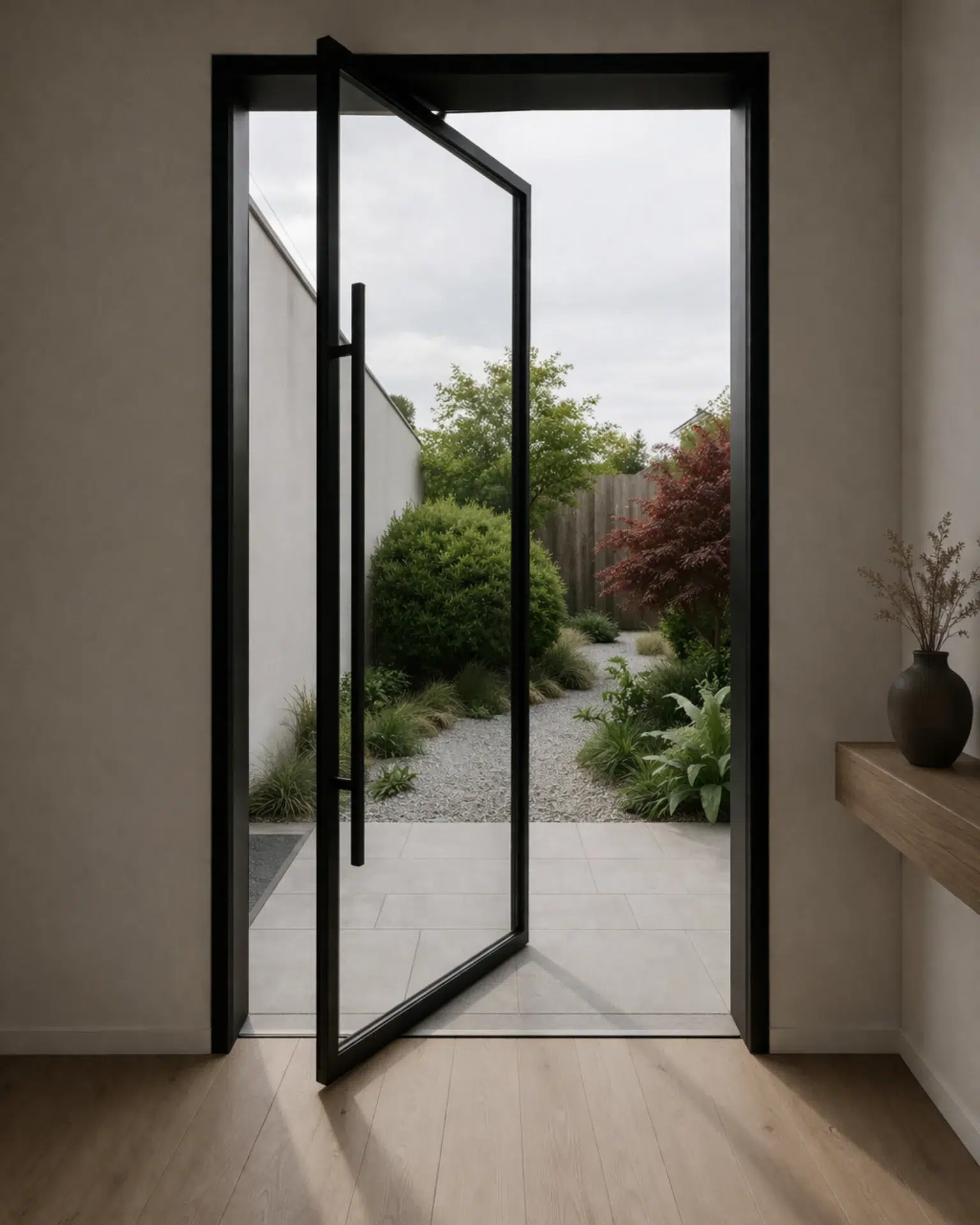 VLX 100 Pivot Door in Woodland Hills, CA | Juniper Windows Woodland Hills - detail 1